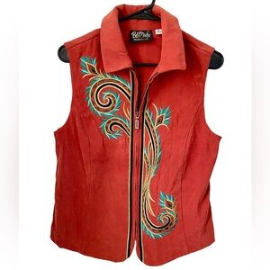Y2K Bob Mackie Embroidered Vest Size Small